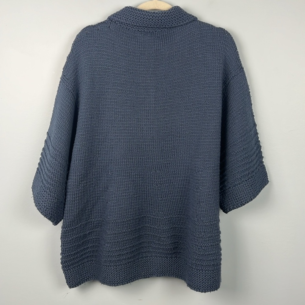 Marion Foale Knitwear 100% wool made in England knit cardigan sweater - Picture 9 of 9